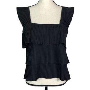 J Crew New Black French Pleated Tiered Women's Top
festive stylish statement